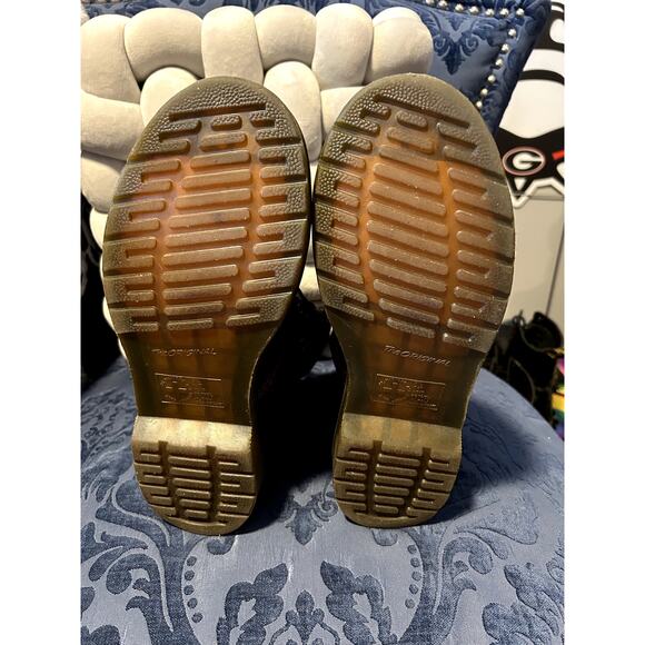 Dr Martens Vegan Burgundy Cherry Red 1460 Felix Rub off Size 8/EU 39 - Picture 7 of 7